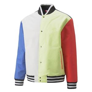 Chaqueta Universitaria de Manga Larga con Diseño de Logotipo Personalizado de Alta Calidad para Hombre, Nueva Chaqueta Universitaria Colorida de Estilo Urbano 2026 - Product Image 1
