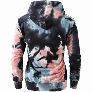 Custom logo <b>tie</b> dye hoodies unisex pullover sweatshirts personalized streetwear for bulk apparel orders - Product Image 2