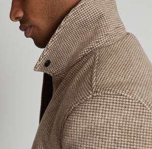 Veste en daim trucker pour homme, doublure épaisse en polaire shearling, impression de logo personnalisée pour l'hiver, service OEM - Product Image 3