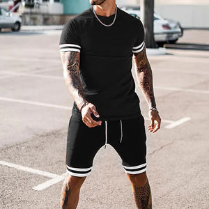 Chemises et shorts à manches courtes imprimés pour hommes, ensembles de tenues d'été 2 pièces - Product Image 6