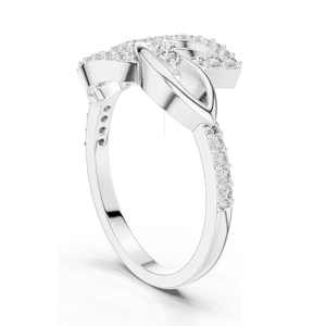 Bague pour femme en diamant de laboratoire 0,354 CT, clarté VVS-VS EF, or 18 carats, 14 carats, 10 carats et argent 925, or rose, or jaune, or blanc - Product Image 4