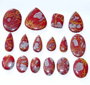 Cabujón de piedras preciosas sueltas de jaspe Noreena Natural de alta calidad, mezcla de piedras preciosas sueltas, forma y tamaño, piedra preciosa de jaspe para la fabricación de joyas - Product Image 4