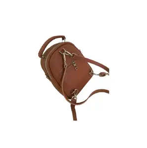 Wholesale low price women fashion PU backpack in stock - Female leather shoulder bag daily item for girls
