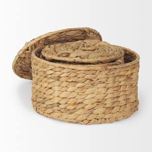 Boîte en jacinthe d'eau en gros avec couvercle, prix bas, boîte de rangement en fibre écologique - Product Image 3