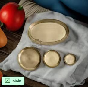 Elegante cuenco decorativo de latón con acabado dorado pulido y base de mármol para un estilo de mesa de lujo y decoración del hogar de primera calidad. - Product Image 5