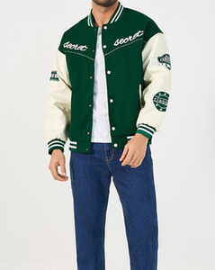 Veste universitaire unisexe moderne, coupe-vent, intérieur matelassé, vêtement de sport décontracté, broderie personnalisée, équipe, école - Product Image 6