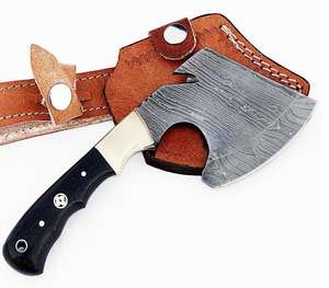 New Style Handmade Industrial Grade Damascus Steel <b>Mini</b> Camping <b>Axe</b> with Wooden Handle Easy to Carry - Product Image 3