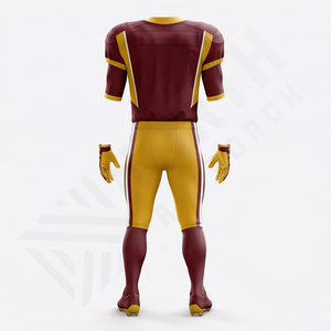 Ensemble d'uniformes de football américain avec logo personnalisé, court, respirant, taille XL, sur mesure, unisexe, t-shirt de sport, impression par sublimation, vêtements - Product Image 2
