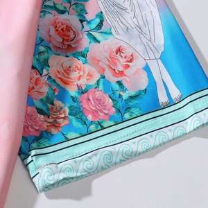 Conjunto a juego de dos piezas con estampado floral hawaiano tie-dye de diseño personalizado, camisas y pantalones cortos unisex con botones para verano 2024 - Product Image 5