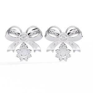 Boucles d'oreilles en or 18 carats avec diamants et pierres précieuses uniques cultivées en laboratoire - Product Image 1