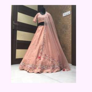 lehenga ชอลี ชุดปาร์ตี้ lehenga สําหรับผู้หญิง นักออกแบบเจ้าสาว lehenga เสื้อชุดแต่งงานอินเดีย - Product Image 1
