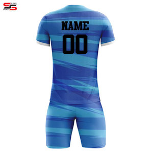 Maillot de sport de football personnalisé 100% polyester pas cher ensemble d'uniformes de football d'entraînement maillot de football pour hommes - Product Image 2