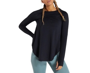 T-shirt femme élégant, vente en gros, qualité supérieure, prix bon marché, jeunes femmes, manches de pouce élégantes - Product Image 1