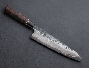 Cuchillo de chef de acero inoxidable de alta calidad que se come en la hoja con mango de madera Idea de regalo de aniversario. - Product Image 6