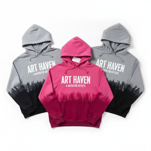 เสื้อฮู้ดดี้ผู้ชายสีชมพูและสีเทาแบบพรีเมียมสั่งทำพิเศษ พร้อมลายพิมพ์ด้านหน้า มีสามสี พร้อมป้ายสั่งทำ - Product Image 1