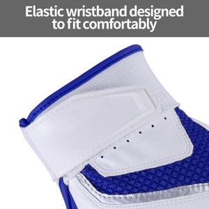 Gants de frappe de baseball en cuir, qualité professionnelle, légers, design de paume absorbant les chocs pour les frappeurs, ajustement souple et flexible - Product Image 6