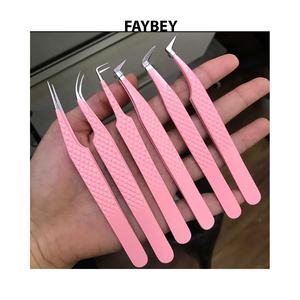 แหนบขนตาสีดำพลาสมา,ด้ามจับเพชรพร้อมฉลากส่วนตัวแหนบขนตาขนาด FAYBEY - Product Image 3