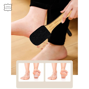 Épurateur de pieds professionnel de qualité supérieure dissolvant de callosités filtre à pieds en bois noir épurateur de pieds pédicure - Product Image 4