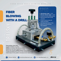 Machine de soufflage de câbles à fibre optique SKYFIBERTECH DrillSKY pour installation FTTH, système de micro-conduits portable, garantie de 2 ans