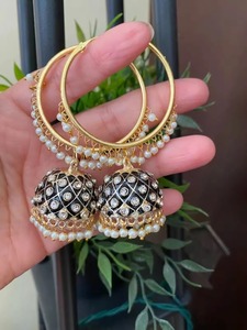 Punjabi Jhumka, regalo para niñas, boda Favor Girls Fashion, Chand Baliya, favores, Tops, Jhumka, bodas, joyería, regalo de devolución - Product Image 2