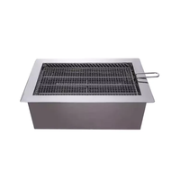 Gril de table sans fumée coréen de charbon de bois, gril de BBQ de barbecue de restaurant