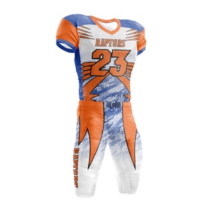 Maillots de football américains vierges personnalisés avec logo imprimé, manches courtes, anti-UV, uniformes de football - Product Image 5