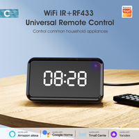 Control Remoto Inteligente Tuya WiFi IR RF433 con Temporizador para Aire Acondicionado, Ventilador, TV y DVD, Compatible con Alexa/Asistente de Google