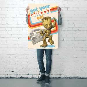 Decoración Moderna para el Hogar Guardianes de la Galaxia Vol. 2 paneles de lienzo con Groot en estilo naturaleza muerta - Product Image 5