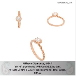 ชุดแหวนแต่งงานประดับเพชรทองคำขาว18kt คุณภาพสูงสำหรับงานเลี้ยงค็อกเทล - Product Image 3