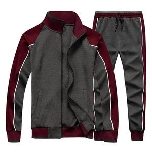 Nouveau design, ensemble de jogging et sweat à capuche zippé, ensemble de jogging pour hommes de grande taille, ensembles de survêtements avec logo de broderie personnalisé pour hommes - Product Image 2