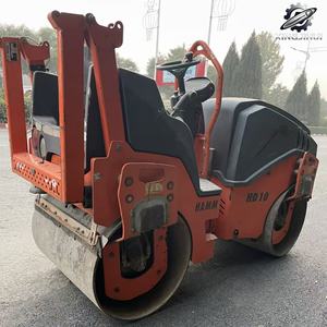 Compacteur vibrant à double tambour HAMM HD10 d'occasion, poids de travail 3 tonnes, marque allemande d'origine, compacteur de petite taille - Product Image 4