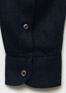 เสื้อเชิ้ตผ้าลินิน100% แขนยาวสำหรับผู้ชาย, ชุดเดรสลำลองทรงสลิมเนื้อผ้าลินินแท้เสื้อเชิ้ตใส่สบายมาใหม่ - Product Image 2