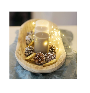 Bol à pâte en bois décoratif Artisanat Bol à pâte en bois Rustique en vrac Fournisseur en gros Bol à pâte en bois - Product Image 5