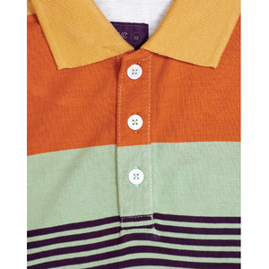 Elegante Jersey multicolor de manga corta Polo cómodo y de moda ropa casual - Product Image 3