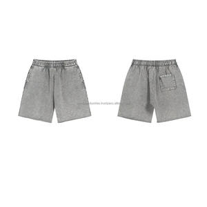 Hot Selling Custom Solid Grey High Street Jogger Gym <b>Shorts</b> <b>Men</b> OEM <b>Sweat</b> Durable Tactical Cargo 100% Cotton Quick Dry Acid - Product Image 4