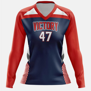 Customized Women's Breathable 100% <b>Polyester</b> Volleyball Jersey Digital Print Quick Dry Lightweight Sports Jersey <b>Shirt</b> - Product Image 3