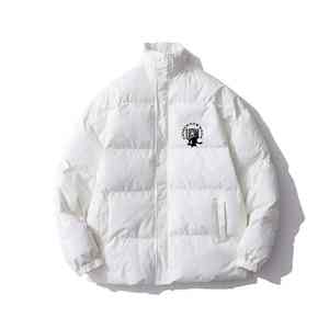 Chaqueta acolchada de invierno para hombre de alta calidad con forro de lana y spandex logotipo personalizado abrigos gruesos de burbujas y capucha al por mayor - Product Image 4