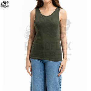 Femmes Fitness Design Personnalisé Couleur Solide Séchage Rapide Respirant Plus Size Muscle Activewear Sans Couture Femmes Débardeurs à Vendre - Product Image 4