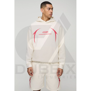 Ensemble de sweat à capuche et short d'entraînement pour hommes, survêtement grande taille au genou pour la course et le sport, vente en gros écologique - Product Image 1