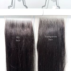 Cabello crudo de alta calidad, cierre de color natural recto 5by5 para hacer pelucas de cabello vietnamita real - Product Image 5