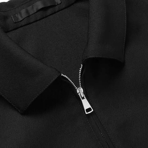 เสื้อแจ็กเก็ตลำลองของผู้ชายผ้าฝ้ายทอลายทแยงมีซิป100% โลโก้ออกแบบได้ตามต้องการ - Product Image 5