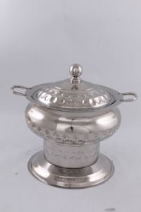 Réchaud alimentaire en acier inoxydable fait à la main avec support pour mariage et hôtel vaisselle S au tarif de gros - Product Image 4