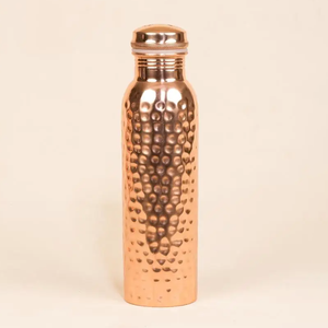 <b>750ml</b> Durable Rust-Proof Pure Copper <b>Water</b> <b>Bottle</b> with Advanced Leak Protection and Lid for Office Gym Yoga Home Use Export - Product Image 6