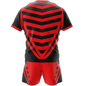 Ensemble de maillot de rugby en polyester de bonne qualité, maillot et short de rugby avec logo personnalisé - Product Image 6