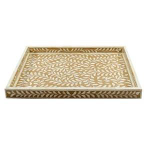 ถาดเสิร์ฟทรงสี่เหลี่ยมทำด้วยมือทำจากเรซิ่นและ MDF - Product Image 6