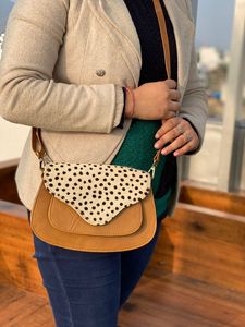 กระเป๋าสะพายพาดลำตัวหนังขนสัตว์พิมพ์ลายสัตว์สไตล์ตะวันตกกระเป๋าสะพายหนังแฟชั่นคุณภาพสูงใหม่ - Product Image 2