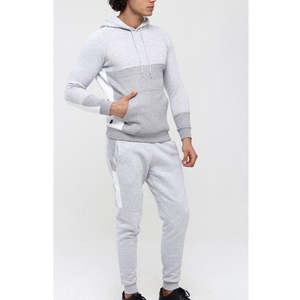 <b>Mens</b> 2 Piece Tracksuit <b>Hoodie</b> and Jogger Set Fashion Color Block Outfit for Casual Wear Gym Sports <b>Running</b> - Product Image 6