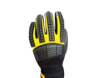 Gants TPR haute performance pour la construction de champs pétrolifères industriels anti-dérapant anti-chocs coupe par vibrations travaux lourds - Product Image 3