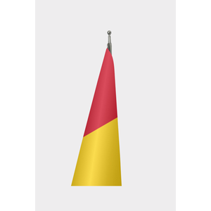 Drapeau d'intérieur officiel de la Guinée, drapeau à main personnalisé avec logo pour l'assurance automobile, en nylon, plastique, polyester, soie, aluminium, numérique - Product Image 3