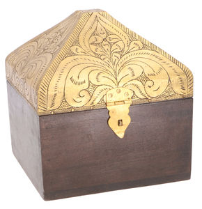 Petite boîte en bois en forme de dés carrés Vente chaude Cadeaux et artisanat Boîtes en bois Signes muraux fabriqués en Inde - Product Image 6